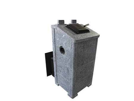 Печь для русской бани ОНЕГО-15 SА 150 Президент с выносной топкой, камень 40 мм